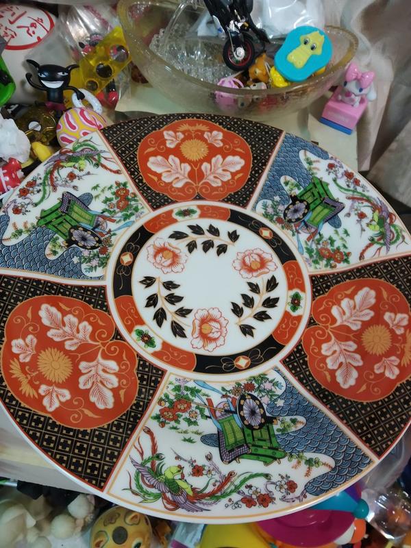 日本 壽山窯 大瓷盤 30公分    擺飾盤1