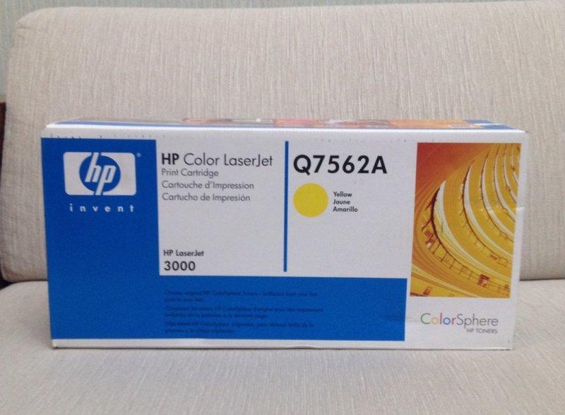 [麻吉熊](送300元折價卷) HP原廠碳粉匣 Q7562A黃 適用HP CLJ 2700/3000(3,500張)