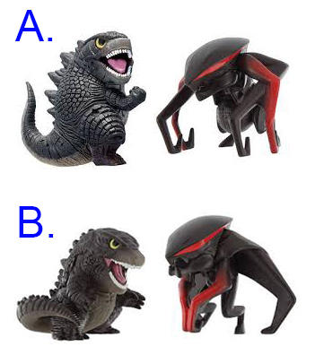 【萬代 BANDAI】A+B組 哥吉拉 Godzilla 酷斯拉 Q版 玩具
