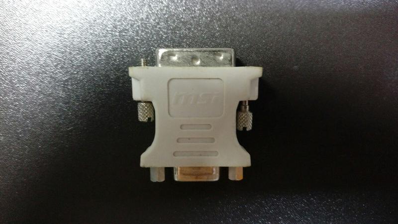 MSI 顯示卡 液晶螢幕 DVI轉VGA 轉接頭