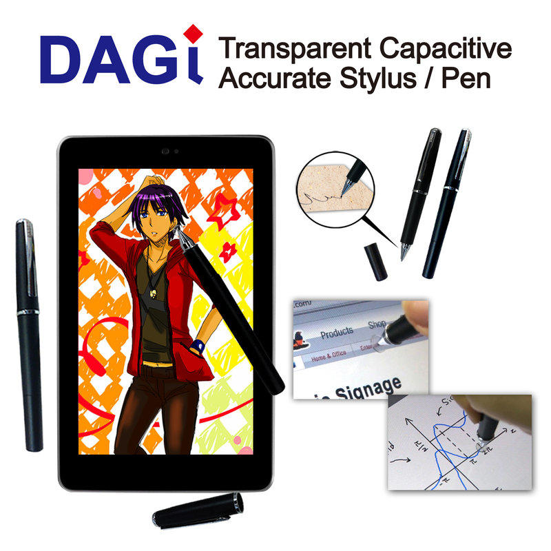 Google Nexus 7 平板電腦 適用之兩用透明電容式觸控筆 電容觸控筆 手寫筆 電容筆- Dagi Stylus 達際科技-P603