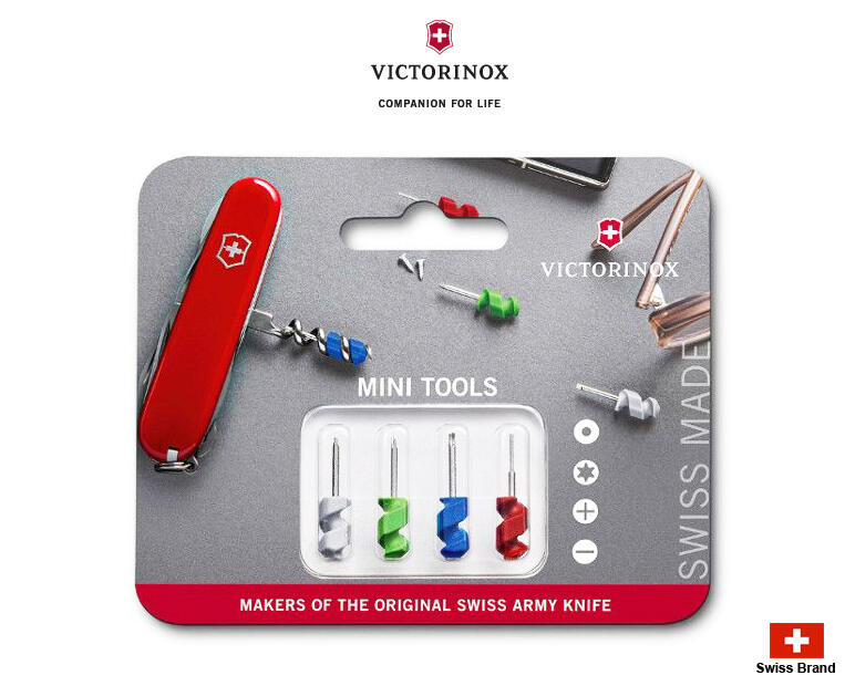 Victorinox瑞士維氏零配件- 27mm迷你四起子套組適用瑞士刀上的軟木塞拔除器【2.1201.4】