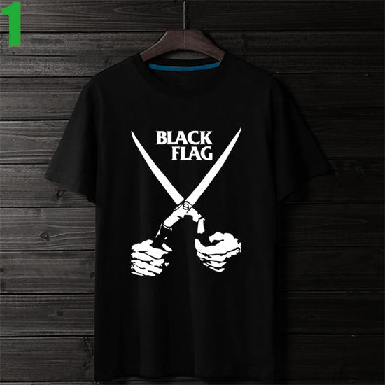 Black Flag【黑旗】短袖龐克搖滾樂團T恤(共6種顏色可選 男生版.女生版皆有) 新款上市購買多件多優惠【賣場一】