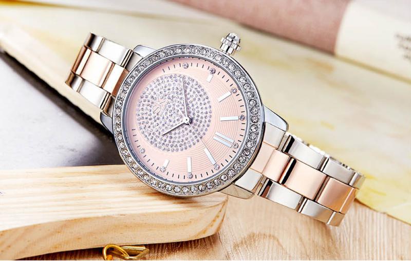 兩色鑲鑽鋼帶女錶//簡約/韓系/手錶/女錶/女生手錶/韓版手錶/水鑽手錶