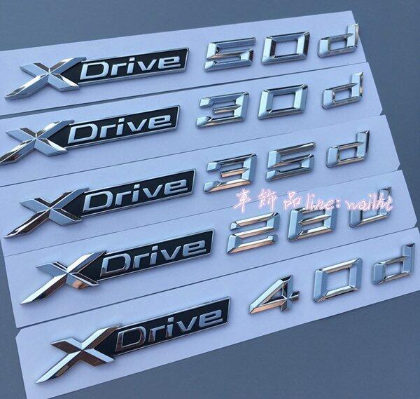 原廠BMW寶馬XDRIVE35d 28d 30d 40d 48d 50d葉子板側標車標X1X3X5貼標