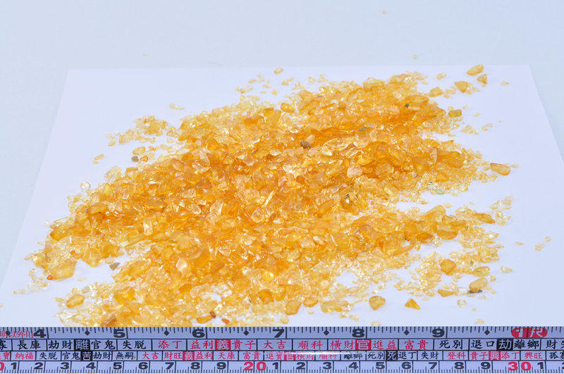 [Max shop] 天然 黃水晶 碎石 1斤 600公克