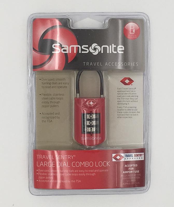 全新完整盒裝 美國正品Samsonite新秀麗 行李鎖 TSA海關鎖 3位密碼鎖