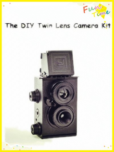 聖誕交換禮物**LOMO**[現貨] Recesky 大人的科學 DIY 雙反雙眼相機 復古雙眼腰平相機 使用135底片
