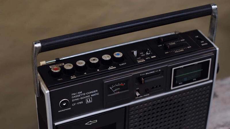 SONY ソニー CF-1765 FM AM ラジオ カセット 1974年 - オーディオ機器