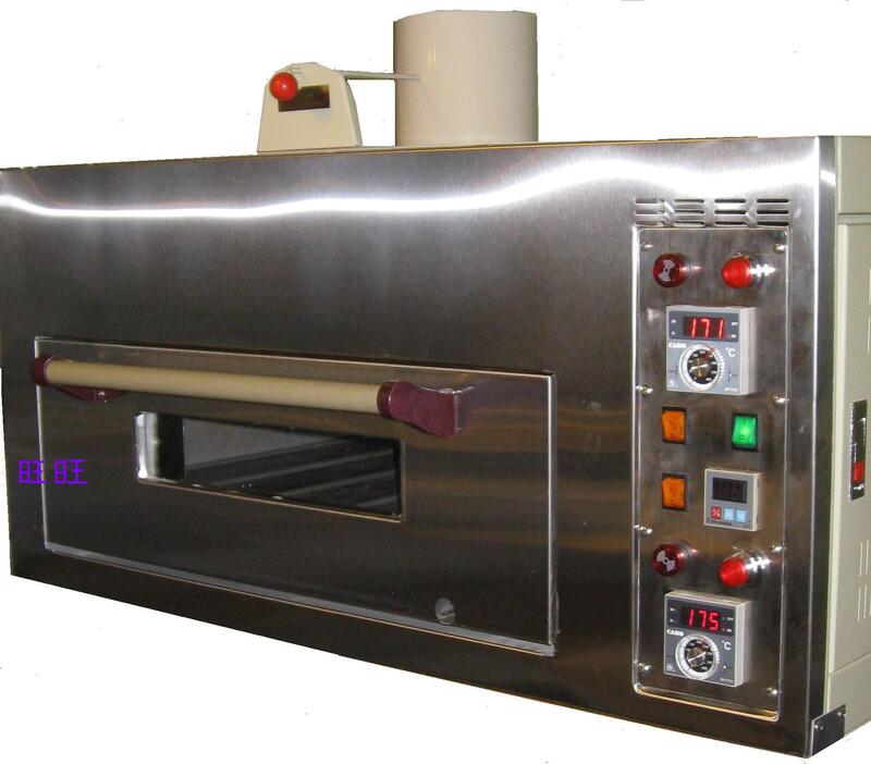 旺旺食品機械-(台灣製造)一門一盤自動點火溫度控制瓦斯烤箱 *內殼鍍鋁材質