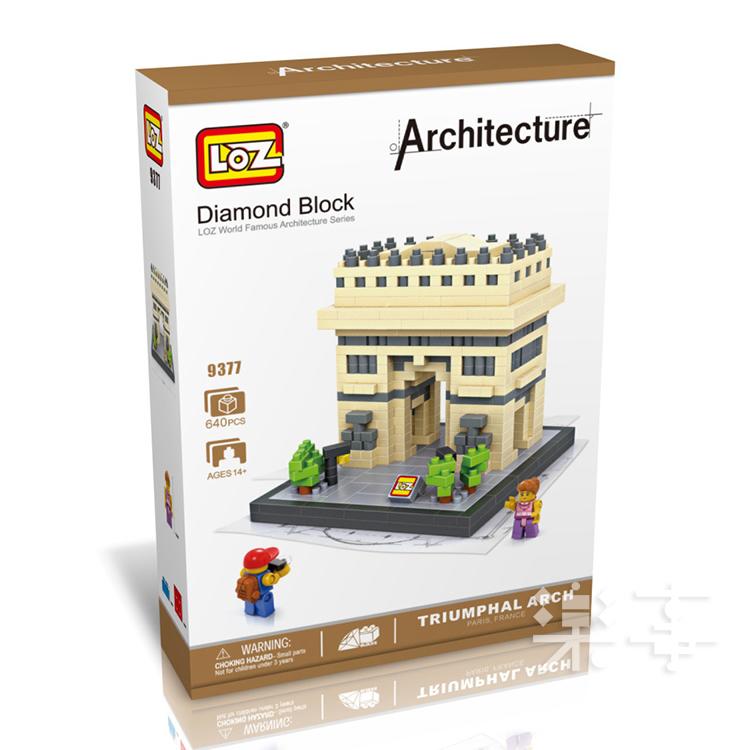 【樂事生活】德國 LOZ 世界建築系列 凱旋門 loz-9377