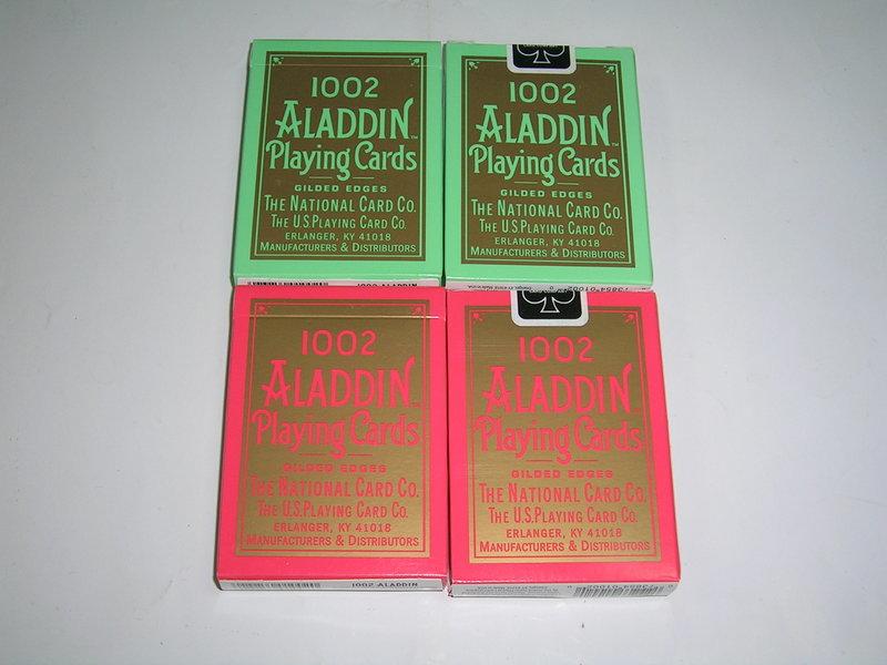 【USPCC撲克】美國 阿拉丁ALADDIN (1002) 金邊 GILDED EDGE 撲克牌 黑標