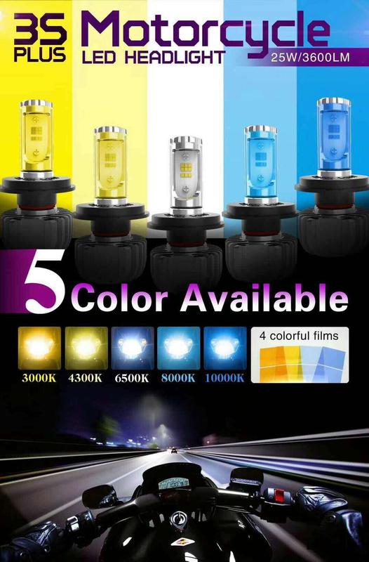 (小明的家)3S PLUS LED大燈 五色自由搭配 機車專用LED大燈 H4/HS1/H17