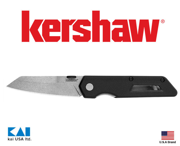美國Kershaw折刀Mixtape石洗面8Cr13MoV不銹鋼GFN柄附背夾【KS2050】