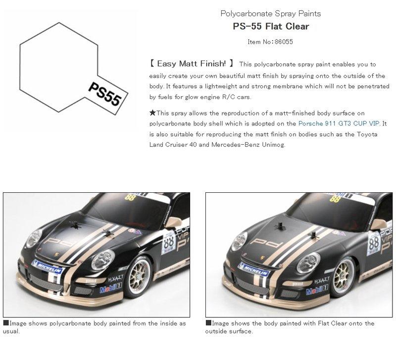 Tamiya PS-55 Flat Clear – Parkflyers RC