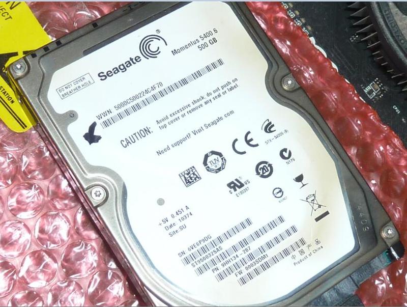不良品 Seagate 希捷 2.5吋 硬碟 6VE6P9DG 500GB
