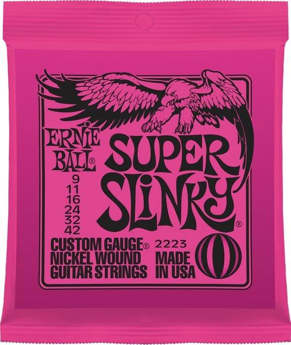 【現代樂器】三包免運！美國ERNIE BALL 老鷹牌 電吉他弦SUPER SLINKY 2223 ( 09 -42 )