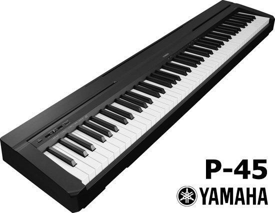 搖滾玩家樂器】全新YAMAHA P-45 數位鋼琴電鋼琴P45 P45B 88鍵贈多樣