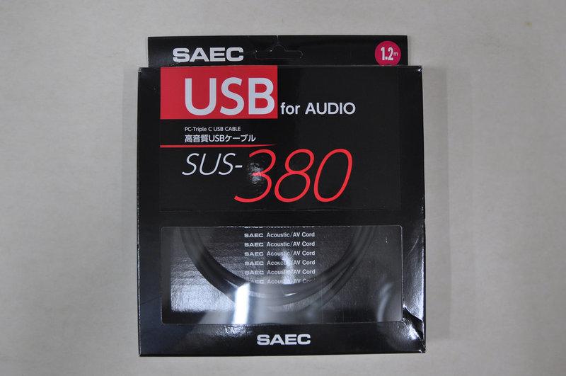 預購/日製SAEC SUS-380 PC-Triple C導體高音質USB線Type A-B 2019VGP