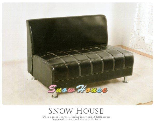 ╭☆雪之屋☆╯美式風格西餐廳沙發座椅(黑色)/造型沙發/雙人沙發/三人沙發/坐臥床X477-04