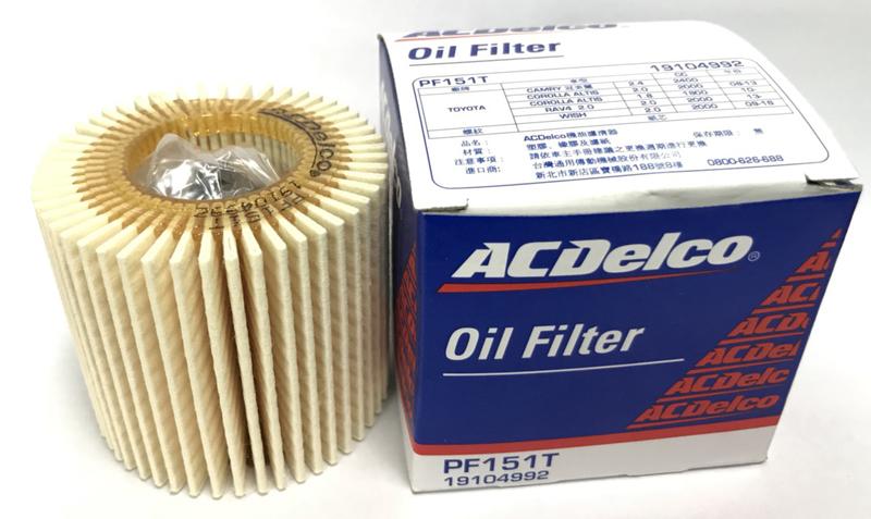 【晴天】ACDelco 機油芯 PF151T 豐田 紙 ALTIS 08- WISH 2.0 10- CAMRY
