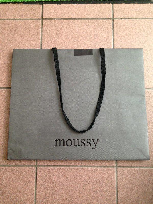 moussy 二手鐵灰色提把紙袋| 露天市集| 全台最大的網路購物市集