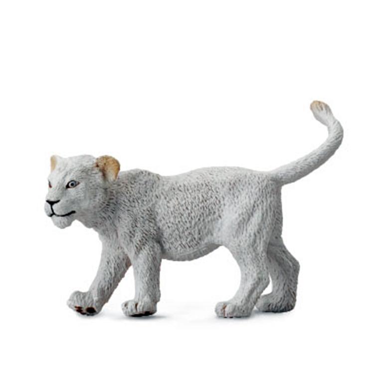 【阿LIN】88551A 全新正版COLLECTA 動物模型玩具 迷你幼白獅走路