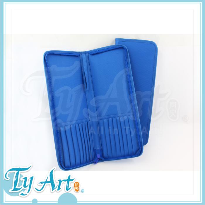 同央美術網購   TYART 專業畫筆袋 藍色 ~雙層 可手提~ 方便攜帶、容易整理