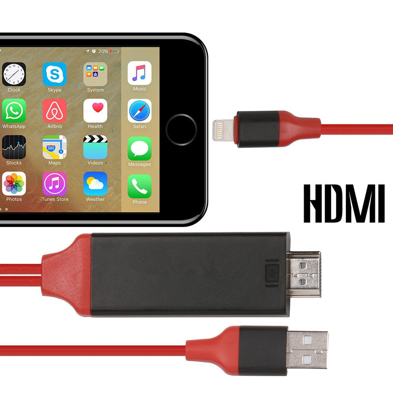 IOS 13  iPhone HDMI lightning 轉電視 連接線 i5 i6 i7 i8 ipad
