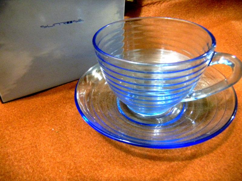 寶藍色水晶玻璃杯組 時尚生活  下午茶