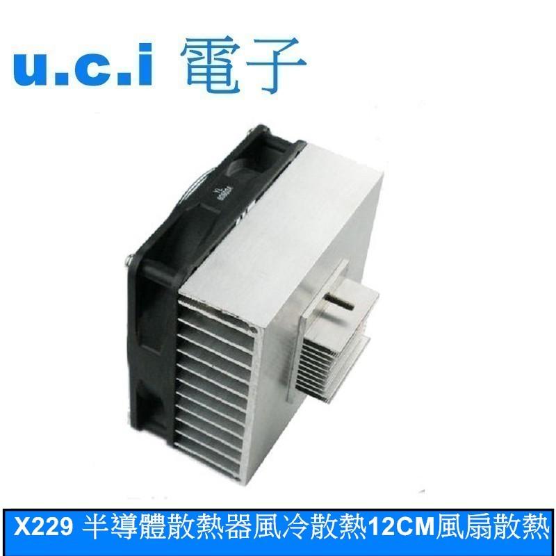 【UCI電子】(G-1) X229 半導體散熱器風冷散熱12CM風扇散熱 製冷片配套散熱器100W