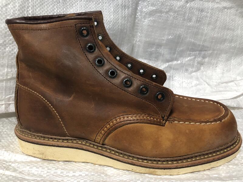 RED WING 1907 紅翼8.5D=26.5cm 短靴D楦頭方楦頭7孔6吋靴【二手