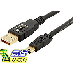 [106美國直購]  電纜線 AmazonBasics USB 2.0 Mini-B 6 Feet 1.8 Meters