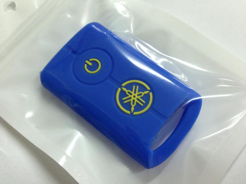 [健弘部品]<現貨>YAMAHA XMAX300 AEROX 智慧遙控器 矽膠保護套 藍黃
