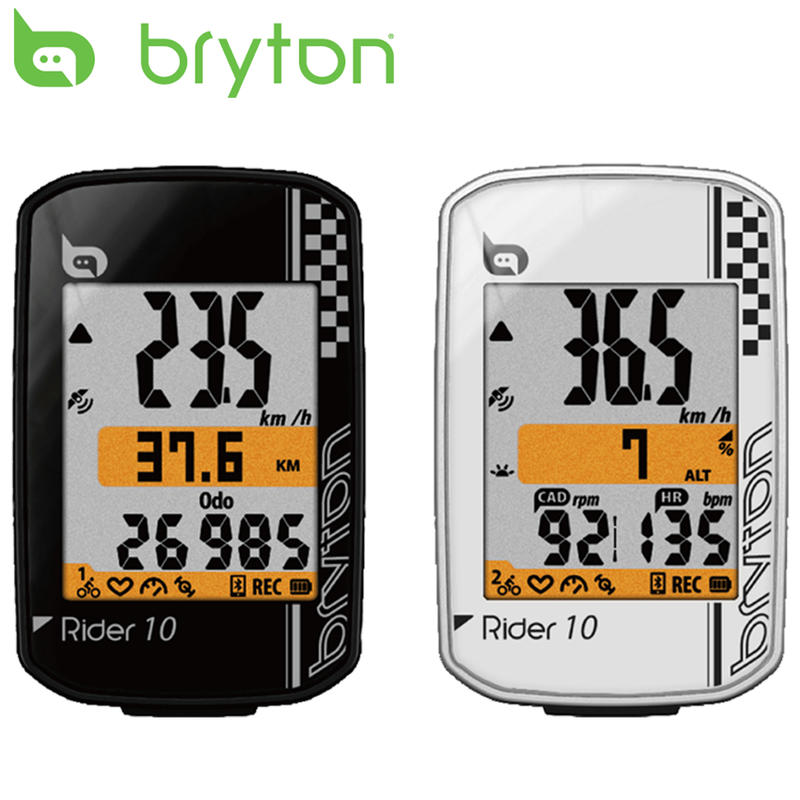 【12期0利率】Bryton Rider 10C GPS自行車記錄器 主機+固定座+踏頻感測器