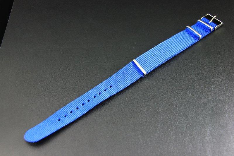 DW可用,寶藍色 20mm Nylon Watch Strap 尼龍NATO zulu G10四環時尚軍用錶帶
