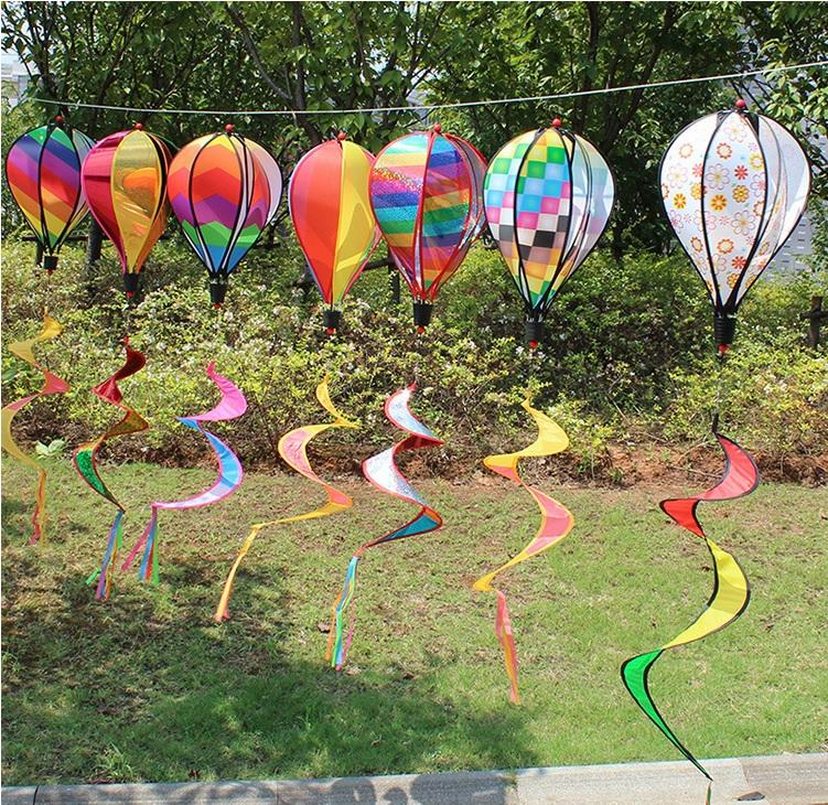 熱氣球 農場裝飾 氣氛布置 風車串 花園裝飾 露營裝飾 節慶裝飾 庭園裝飾 風車(需自行組裝)