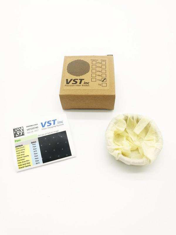 2018新版 VST 精密 Espresso 濾杯 15g 標準版 Ridged 萃取均勻 DBL-EUR 58mm把手