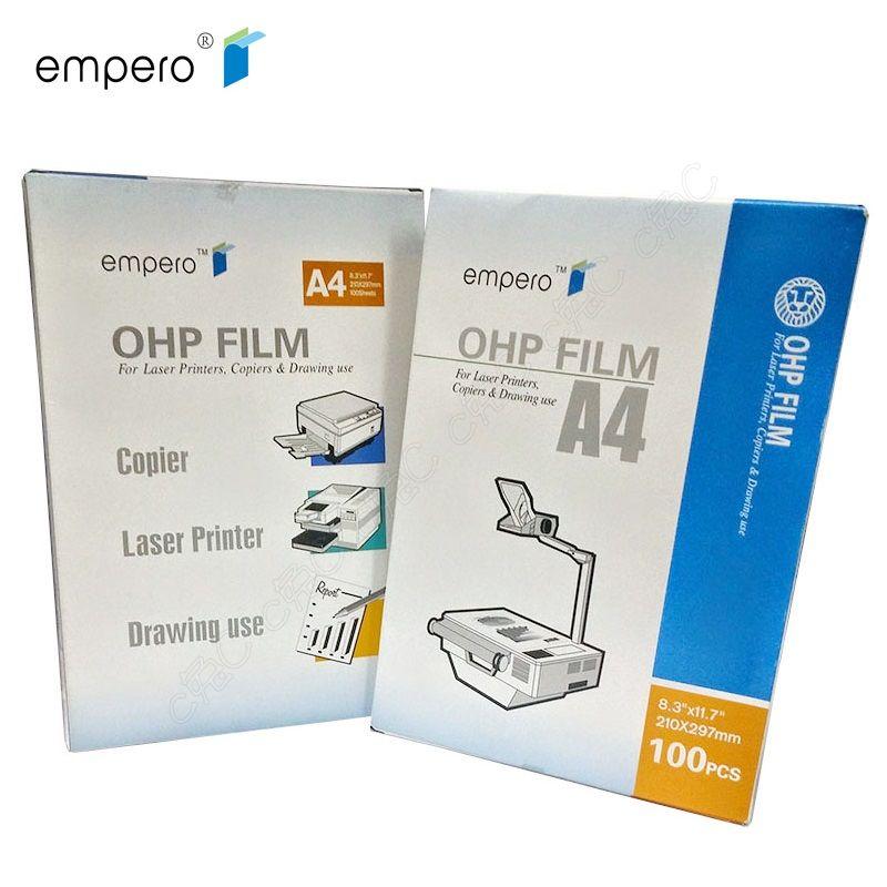 Empero-A4雷射投影膠片 100mic OHP FILM 影印透明片 A3幻燈片 複印投影片 賽璐珞片 打印膠片