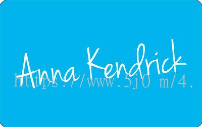 Anna Kendrick 安娜坎卓克 卡貼 貼紙 / 卡貼訂製
