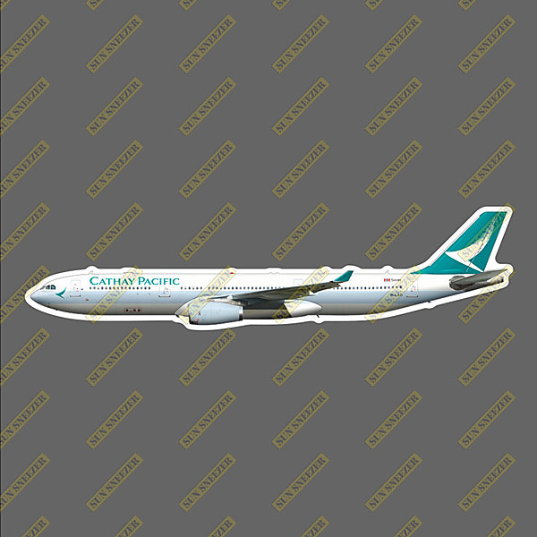 國泰航空 新塗裝 A330 擬真民航機貼紙 防水 尺寸165MM
