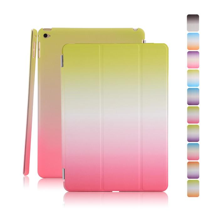 【現貨】ANCASE ipad air1 air2 彩虹smart cover +彩虹後殼保護套ipad5/6代皮套支架