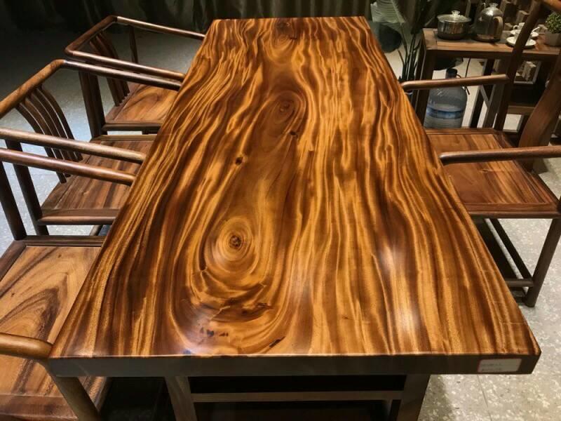 【木品覺】 精品 南美胡桃木(雨豆木) 餐桌 桌板 2
