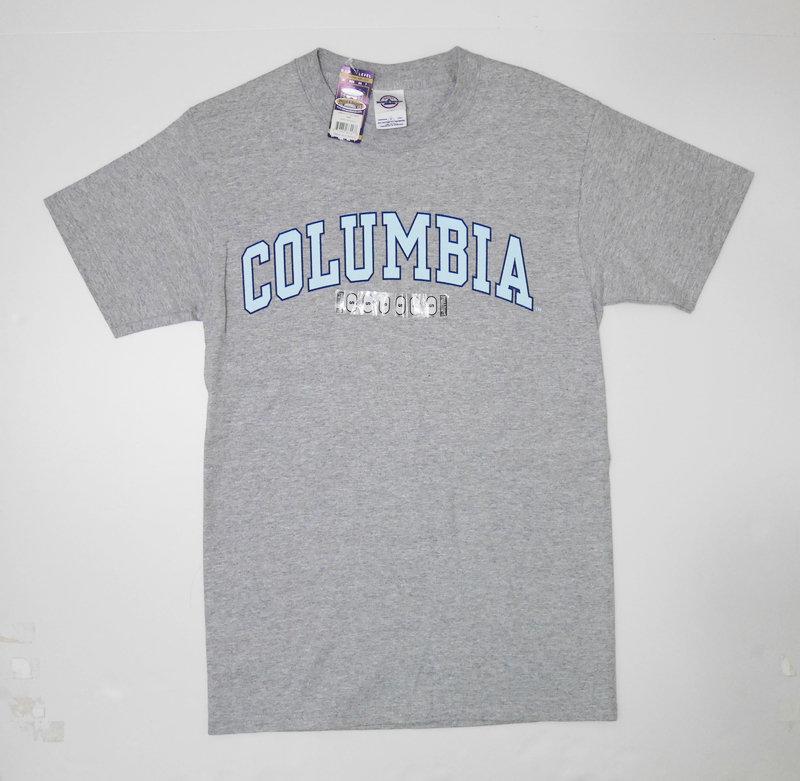 STEVE&BARRY'S COLUMBIA 灰水藍字 美式大學T恤 美國帶回 全新 面交300