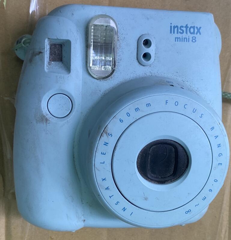 二手市面稀少FUJIFILM instax mini 8 拍立得相機(上電有反應但無