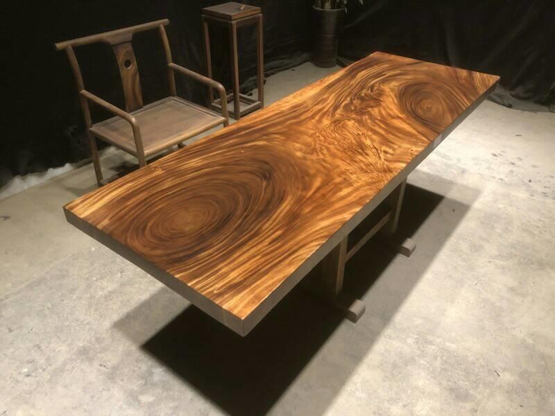 【木品覺】 精品 南美胡桃木(雨豆木) 餐桌 桌板 4