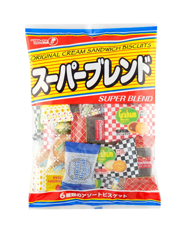 【日本百貨】寶製果 SUPER BLEND 綜合夾心餅乾 300g 6種類24入 夾心餅 拜拜 日本進口 TAKARA