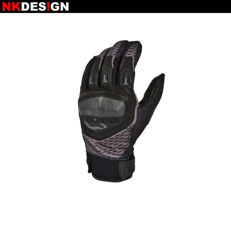 NK的店：荷蘭 MACNA SIROC 黑 運動短手套 通風 半皮布 通勤 外縫線 觸控 山羊皮