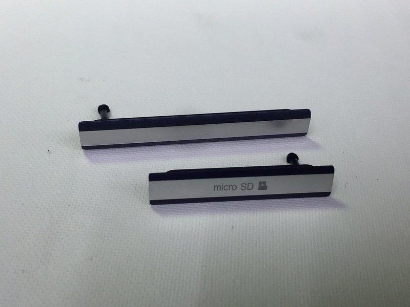 【手機維修】SONY Z2 白色原廠防塵蓋(2件一組) 防塵塞 USB防水蓋充電孔蓋 SIM孔蓋塞蓋 D6503