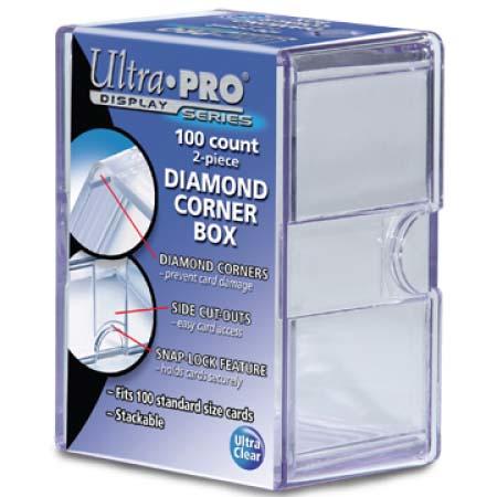 (全新品)美國 Ultra PRO 鑽石版100張裝卡盒(四邊凹角防鈍角設計)2023/11/23已再到貨